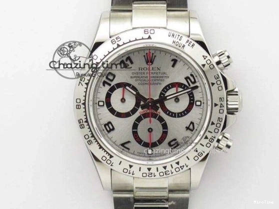 MiroTime 0425 Daytona 116519 Clean Factory 1:1 Best Edition Black Diamonds Dial on Oysterflex Rubber Strap SA Comfortable 1829